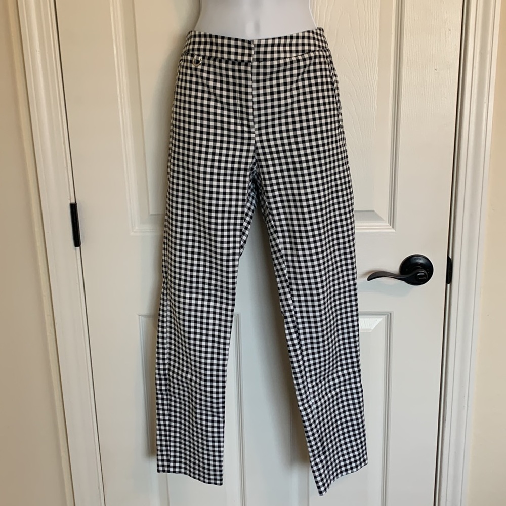 Gingham Work Trouser